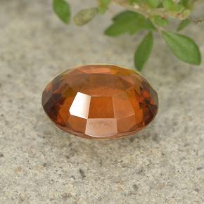 2,48 ctw natürlicher orangefarbener Hessonit, Oval Schliff, VVS-VS