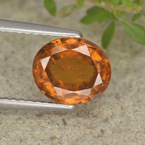 1.94ct Natürlicher tieforange Hessonit-Granat, Oval, VS-SI