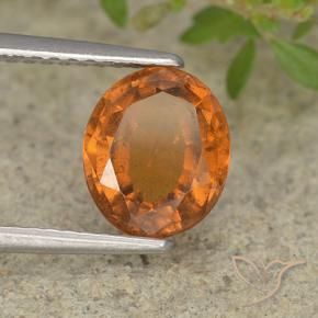 9,17 ctw natürlicher tieforange Hessonit-Granat, Oval, VS-SI