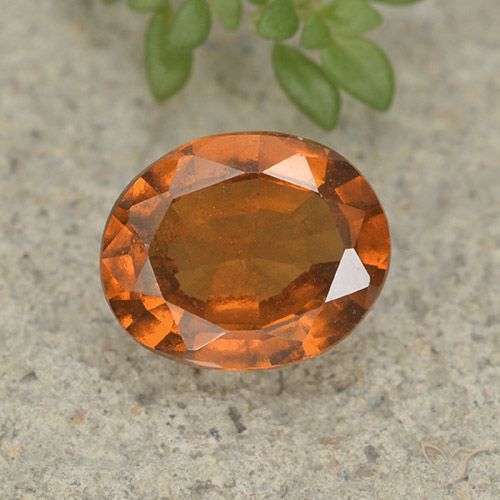 1.83ct Natürlicher Mitteldunkles Orange Hessonit-Granat, Oval, VS-SI