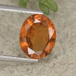 9,17 ctw natürlicher Mitteldunkles Orange Hessonit-Granat, Oval, VS-SI