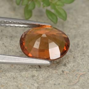 9,17 ctw natürlicher Mitteldunkles Orange Hessonit-Granat, Oval, VS-SI