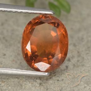9,17 ctw natürlicher Amber Orange Hessonit-Granat, Oval, VS-SI