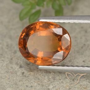 9,17 ctw natürlicher Mitteldunkles Orange Hessonit-Granat, Oval, VS-SI