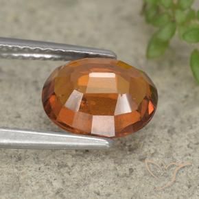 9,17 ctw natürlicher Mitteldunkles Orange Hessonit-Granat, Oval, VS-SI