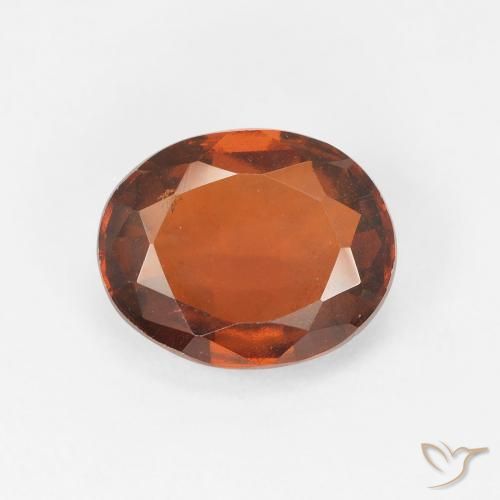 2.90ct Natürlicher Mittelorange Hessonit-Granat, Oval, VS
