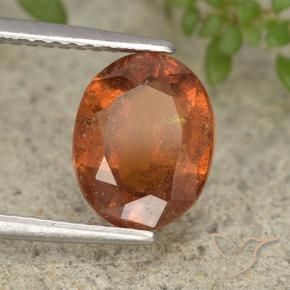 9,17 ctw natürlicher Amber Orange Hessonit-Granat, Oval, VS-SI