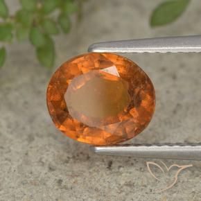 9,17 ctw natürlicher Mittelorange Hessonit-Granat, Oval, VS-SI