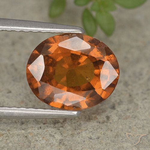 2.23ct Natürlicher Mitteldunkles Orange Hessonit-Granat, Oval, VS