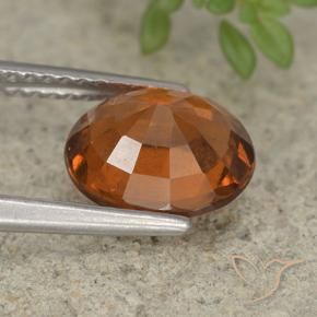 9,17 ctw natürlicher Mitteldunkles Orange Hessonit-Granat, Oval, VS