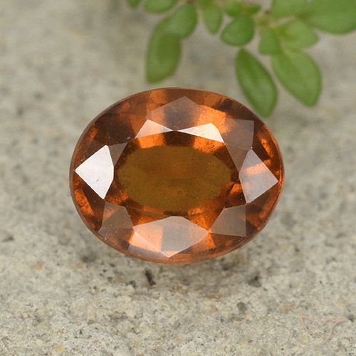 2.46ct Natürlicher Mitteldunkles Orange Hessonit-Granat, Oval, VS