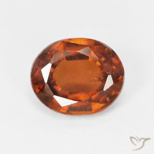 2.87ct Natürlicher Medium Dark-Orange Hessonit-Granat, Oval, VS