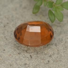 2,76 ctw natürlicher orangefarbener Hessonit, Oval Schliff, VS