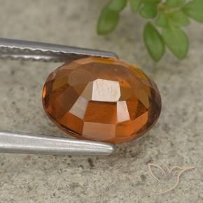 9,17 ctw natürlicher Mitteldunkles Orange Hessonit-Granat, Oval, VS-SI