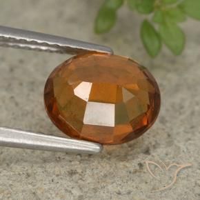 9,17 ctw natürlicher Mitteldunkles Orange Hessonit-Granat, Oval, VS