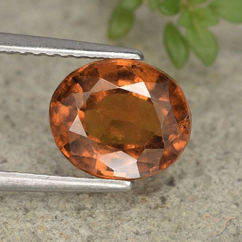 2.66ct Natürlicher tieforange Hessonit-Granat, Oval, VS