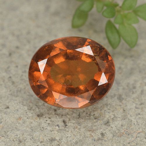 2.52ct Natürlicher tieforange Hessonit-Granat, Oval, VS