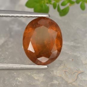 9,17 ctw natürlicher Amber Orange Hessonit-Granat, Oval, VS-SI