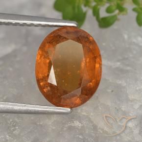 9,17 ctw natürlicher tieforange Hessonit-Granat, Oval, VS-SI