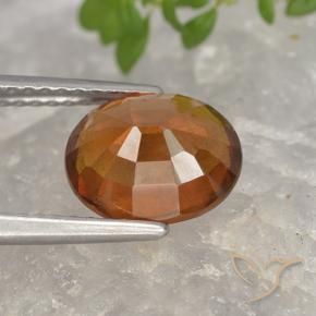 9,17 ctw natürlicher Mitteldunkles Orange Hessonit-Granat, Oval, VS-SI