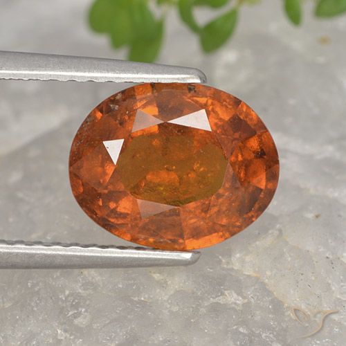 2.80ct Natürlicher Mitteldunkles Orange Hessonit-Granat, Oval, VS-SI