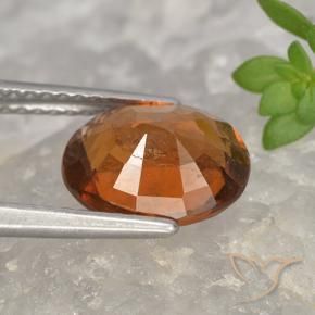 9,17 ctw natürlicher Mitteldunkles Orange Hessonit-Granat, Oval, VS-SI