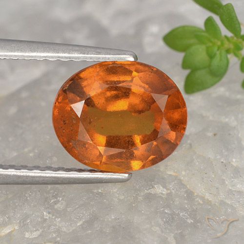2.68ct Natürlicher Mittelorange Hessonit-Granat, Oval, VS-SI