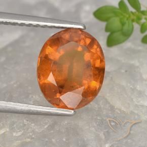 9,17 ctw natürlicher Mittelorange Hessonit-Granat, Oval, VS-SI