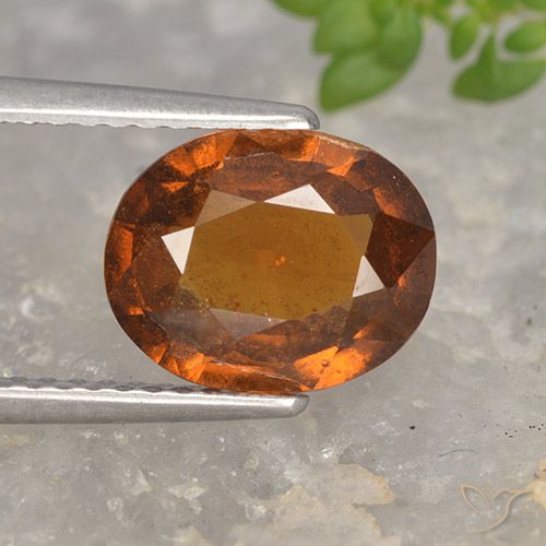 2.36ct Natürlicher Mitteldunkles Orange Hessonit-Granat, Oval, VS-SI