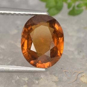 9,17 ctw natürlicher Mitteldunkles Orange Hessonit-Granat, Oval, VS-SI