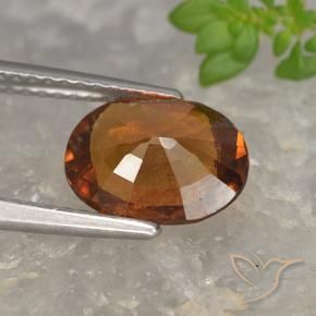 9,17 ctw natürlicher Mitteldunkles Orange Hessonit-Granat, Oval, VS-SI