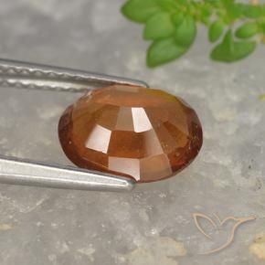 9,17 ctw natürlicher Mitteldunkles Orange Hessonit-Granat, Oval, VS-SI