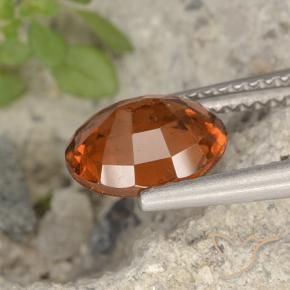 9,17 ctw natürlicher Mitteldunkles Orange Hessonit-Granat, Oval, VS-SI