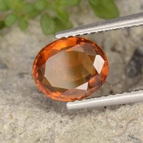 9,17 ctw natürlicher tieforange Hessonit-Granat, Oval, VS
