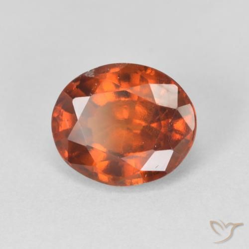 2.48ct Natürlicher Medium Dark-Orange Hessonit-Granat, Oval, VS