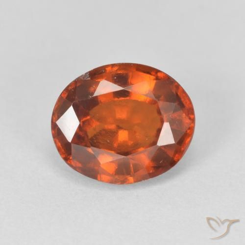 9,17 ctw natürlicher Medium Dark-Orange Hessonit-Granat, Oval, VS