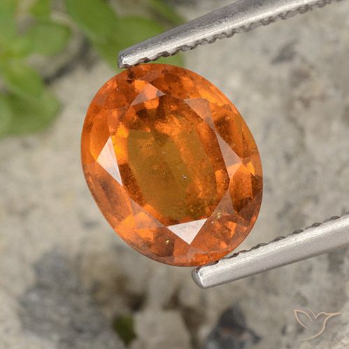 2.23ct Natürlicher tieforange Hessonit-Granat, Oval, VS-SI