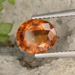 9,17 ctw natürlicher Mitteldunkles Orange Hessonit-Granat, Oval, VS