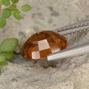 2,65 ctw natürlicher orangefarbener Hessonit, Oval Schliff, VS-SI