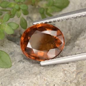 9,17 ctw natürlicher tieforange Hessonit-Granat, Oval, VS-SI