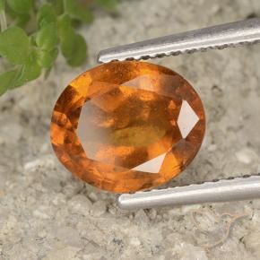 9,17 ctw natürlicher tieforange Hessonit-Granat, Oval, VS-SI