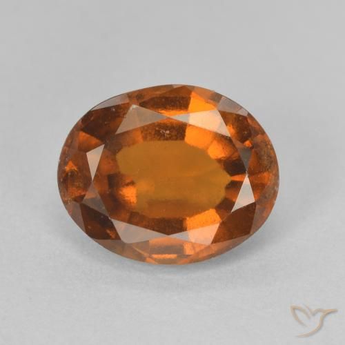 2.50ct Natürlicher tieforange Hessonit-Granat, Oval, VVS-VS