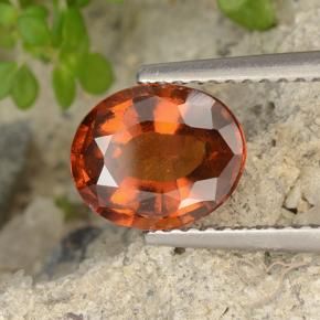 9,17 ctw natürlicher Amber Orange Hessonit-Granat, Oval, VVS-VS