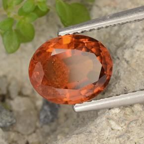 9,17 ctw natürlicher rötlich-orange Hessonit-Granat, Oval, VS-SI