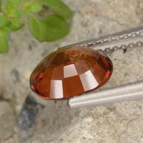 9,17 ctw natürlicher rötlich-orange Hessonit-Granat, Oval, VS-SI