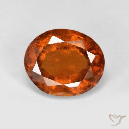 2.47ct Natürlicher tieforange Hessonit-Granat, Oval, VS-SI