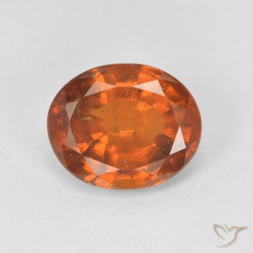 2.49ct Natürlicher tieforange Hessonit-Granat, Oval, VS-SI