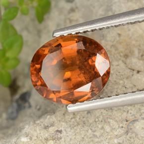 9,17 ctw natürlicher Mitteldunkles Orange Hessonit-Granat, Oval, VS-SI