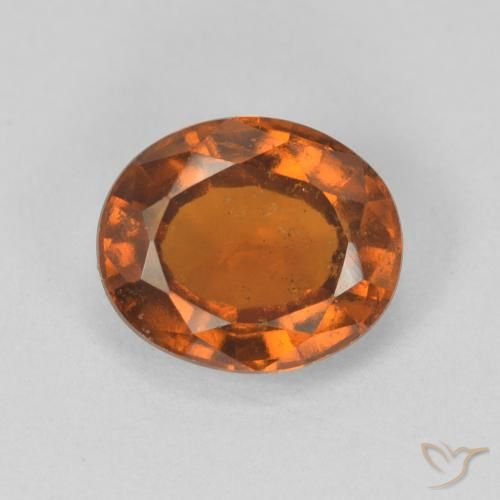 2.47ct Natürlicher Medium Dark-Orange Hessonit-Granat, Oval, VS-SI