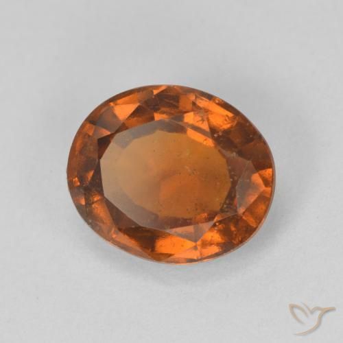 9,17 ctw natürlicher Medium Dark-Orange Hessonit-Granat, Oval, VS-SI